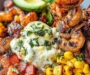 Grilled Shrimp Bowl with Avocado, Corn Salsa & Creamy Garlic Sauce: An Incredible Ultimate Recipe