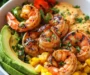 Grilled Shrimp Bowl with Avocado, Corn Salsa & Creamy Garlic Sauce: An Incredible Ultimate Recipe
